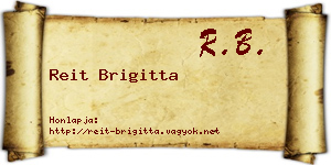 Reit Brigitta névjegykártya